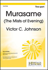 Murasame Two-Part choral sheet music cover Thumbnail